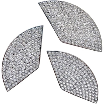 C300 Trunk Side Badge Silver Bling Letter Emblem Crystal for Mercedes Benz Ice O