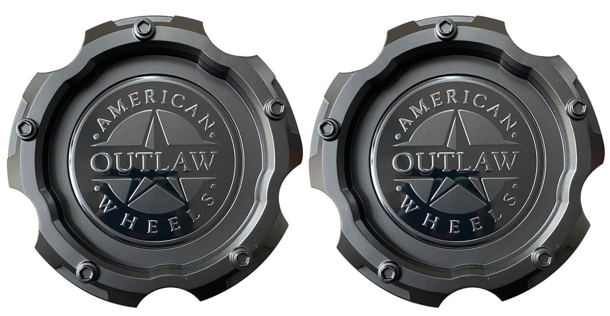 Matte Black Wheel Center Cap Hub Cap 5470-51397-U4B for American Outlaw 2PCS