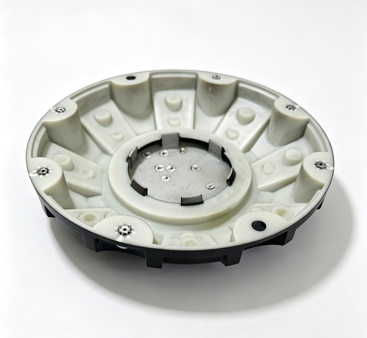 Wheel Center Cap Ion Alloy Gloss Black Hub Cap C818101 C10196,1PC