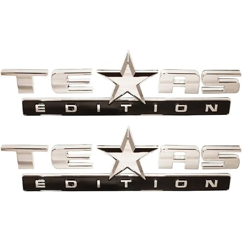Set of 3 Texas Edition Side Tailgate Badge Emblem NamePlate for GMC Sierra Chevy