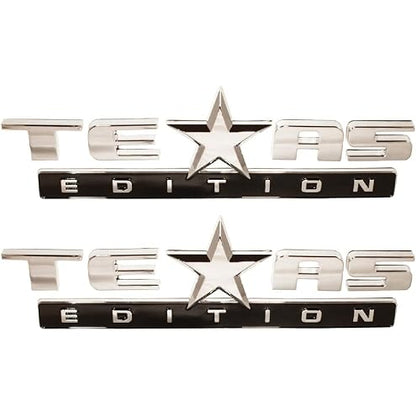 Set of 3 Texas Edition Side Tailgate Badge Emblem NamePlate for GMC Sierra Chevy