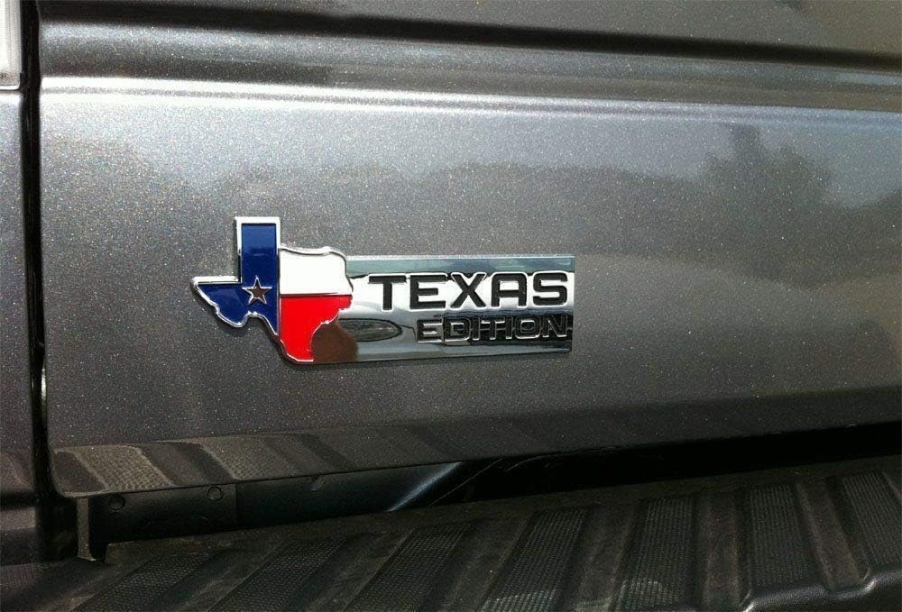 Set of 3 Texas Edition Side Tailgate Badge Emblem NamePlate for GMC Sierra Chevy