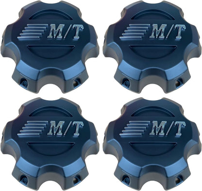 Black 9-565SB3 Wheel Rim Center Hub Cap for Mickey Thompson Sidebiter II 6x5.5/135 4PCS
