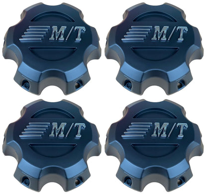Black 9-565SB3 Wheel Rim Center Hub Cap for Mickey Thompson Sidebiter II 6x5.5/135 4PCS