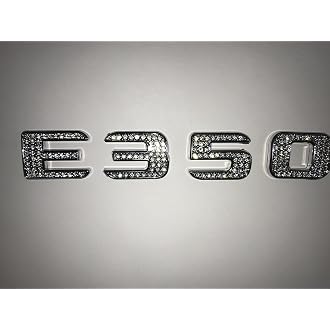 C300 Trunk Side Badge Silver Bling Letter Emblem Crystal for Mercedes Benz Ice O