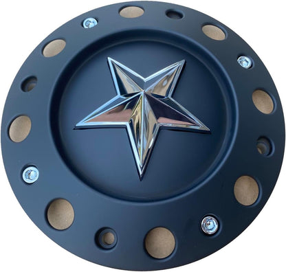 Wheel Center Cap KMC XD Series Rockstar Wheel Hub Cap 775L239B Dually Matte Blac