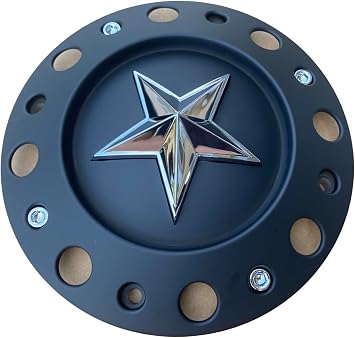 Wheel Center Cap KMC XD Series Rockstar Wheel Hub Cap 775L239B Dually Matte Blac