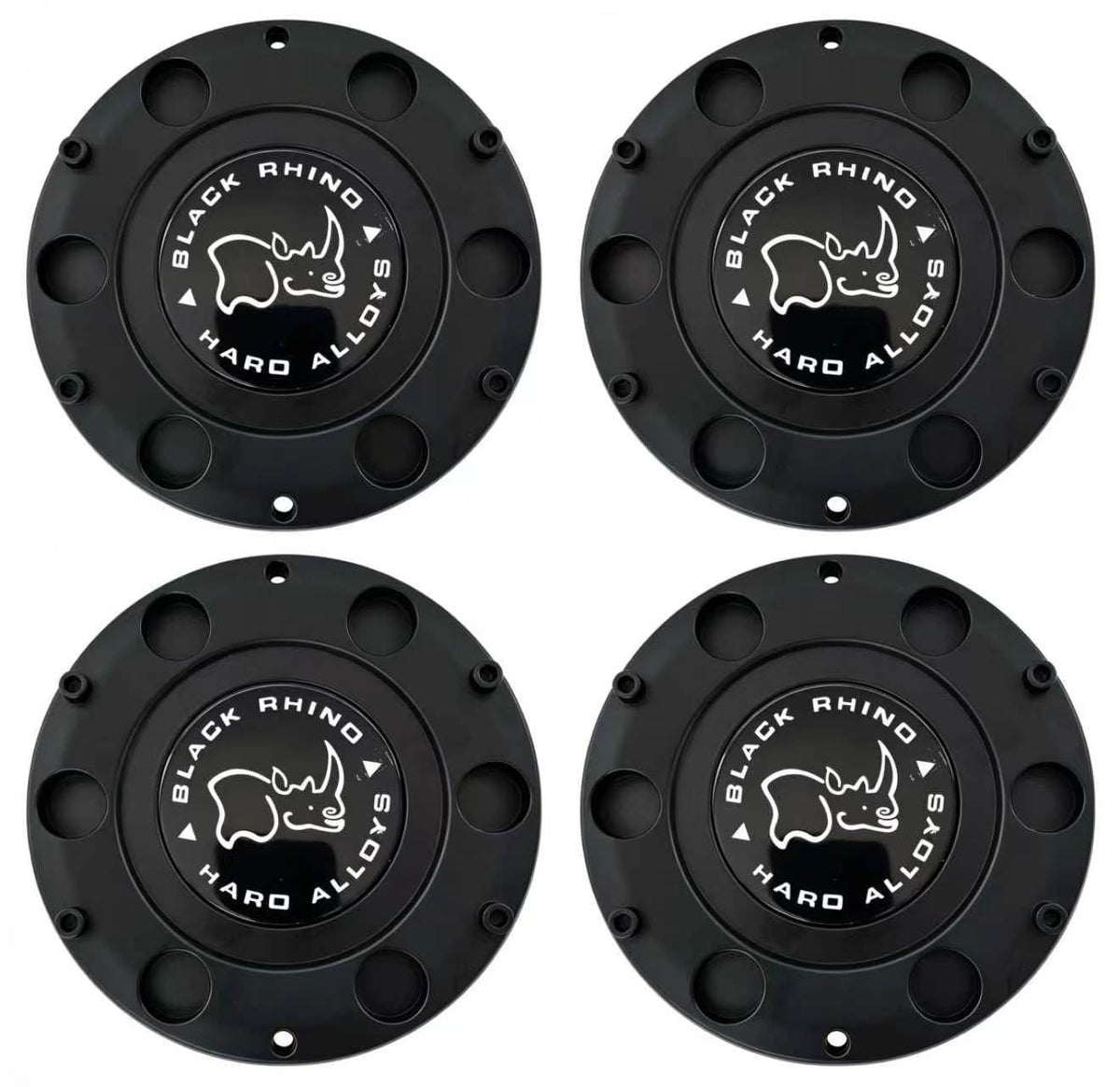 Wheel Center Cap Matte Black Black Rhino Hub Cap 1929S02,CCBRDSTF,1902S02,4PC