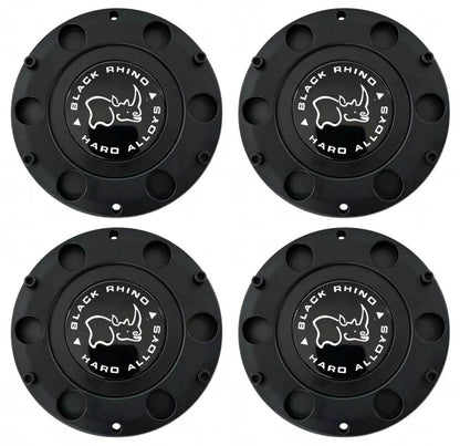 Wheel Center Cap Matte Black Black Rhino Hub Cap 1929S02,CCBRDSTF,1902S02,4PC