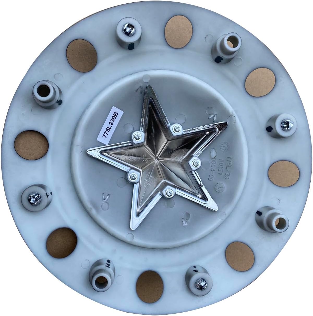 Wheel Center Cap KMC XD Series Rockstar Wheel Hub Cap 775L239B Dually Matte Blac