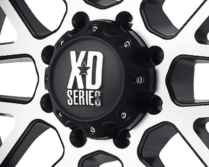 XD Series by KMC Wheels KMC XD Series 441 796 797 798 800 801 8 Lug Matte Flat Black Center Cap 1079L170-MB-8LUG