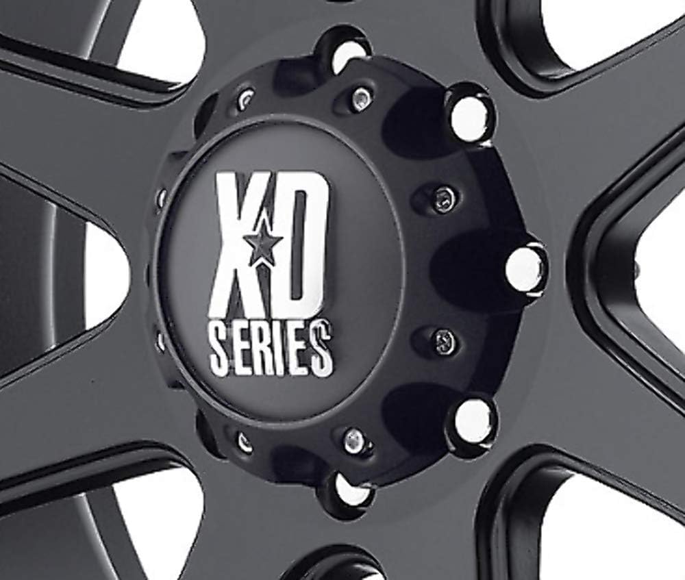 XD Series by KMC Wheels KMC XD Series 441 796 797 798 800 801 8 Lug Matte Flat Black Center Cap 1079L170-MB-8LUG