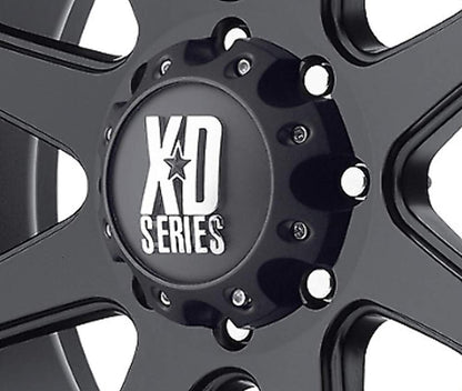 XD Series by KMC Wheels KMC XD Series 441 796 797 798 800 801 8 Lug Matte Flat Black Center Cap 1079L170-MB-8LUG