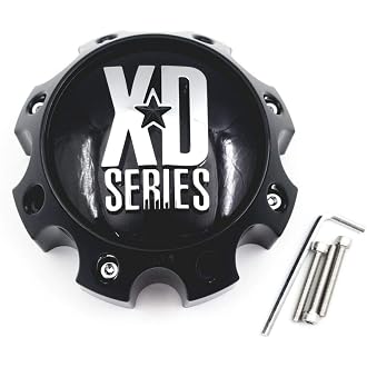 Wheel Hub Cap KMC XD Satin Black 6 Lug Bolt On XD820/XD835 Wheel Center Cap 1079