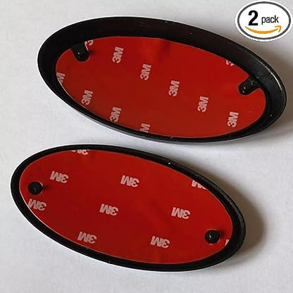 2PCS Front Grille + Rear Trunk Lid Emblem Nameplate for W-R-X 2015+ SB-02-R (Red