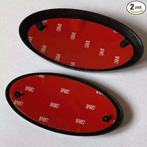 2PCS Front Grille + Rear Trunk Lid Emblem Nameplate for W-R-X 2015+ SB-02-R (Red