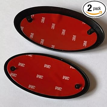 2PCS Front Grille + Rear Trunk Lid Emblem Nameplate for W-R-X 2015+ SB-02-R (Red