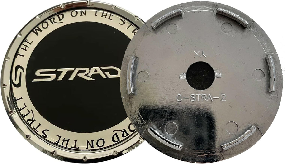Chrome Wheel Center Cap C-STRA-2 C-1087-4 - Strada Hub Cap 1PC