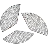 C300 Trunk Side Badge Silver Bling Letter Emblem Crystal for Mercedes Benz Ice O