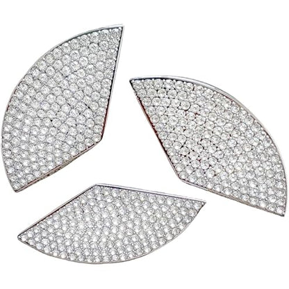 C300 Trunk Side Badge Silver Bling Letter Emblem Crystal for Mercedes Benz Ice O
