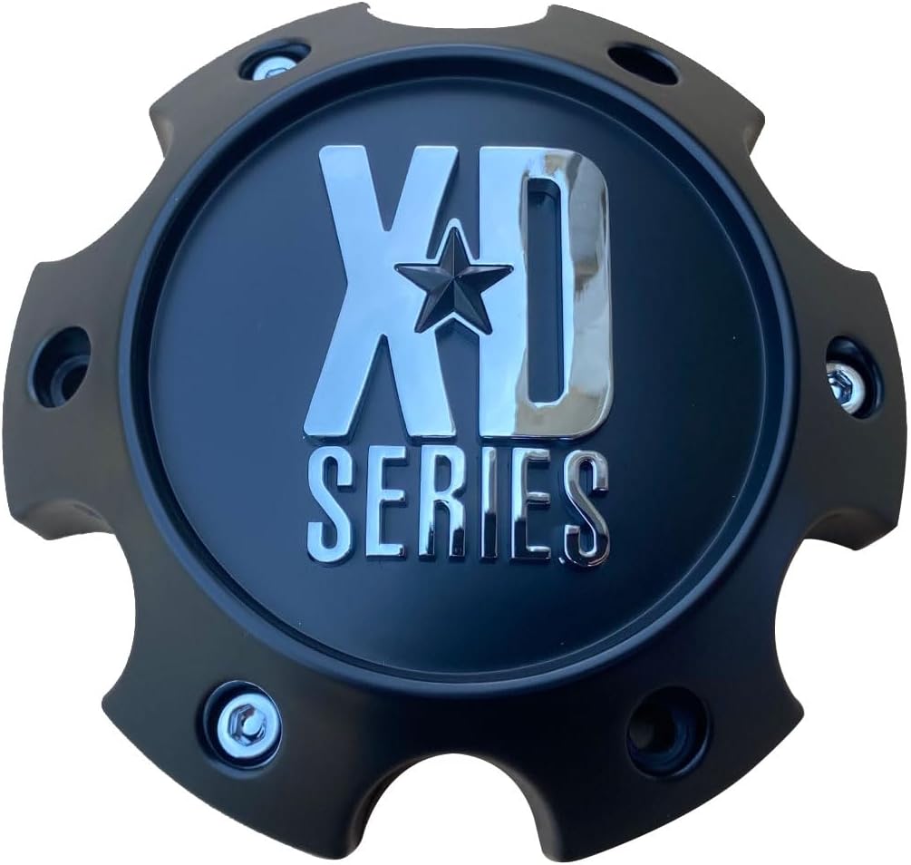 Wheel Hub Cap KMC XD Satin Black 6 Lug Bolt On XD820/XD835 Wheel Center Cap 1079