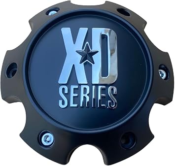 Wheel Hub Cap KMC XD Satin Black 6 Lug Bolt On XD820/XD835 Wheel Center Cap 1079