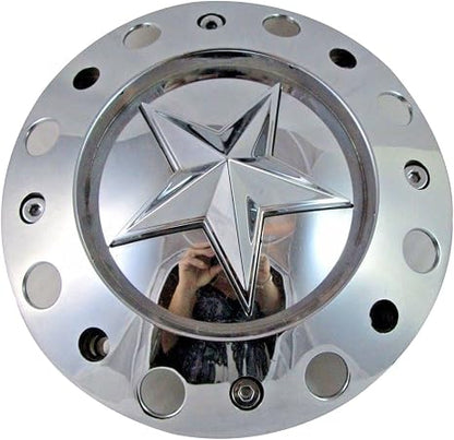 Wheel Center Cap KMC XD Series Rockstar Wheel Hub Cap 1001775 Chrome Silver 1PC