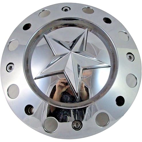 Wheel Center Cap KMC XD Series Rockstar Wheel Hub Cap 1000775 Chrome Silver 1PC
