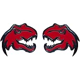 Set of 2 Custom Super Dinosaur Head Side Tailgate TRX Hell T-Rex Emblem Badges f