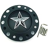 Wheel Center Cap KMC XD Series Rockstar Wheel Hub Cap 775L239B Dually Matte Blac