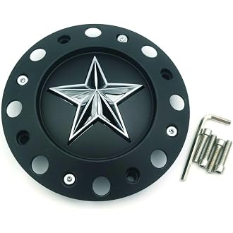 Wheel Center Cap KMC XD Series Rockstar Wheel Hub Cap 775L239B Dually Matte Blac