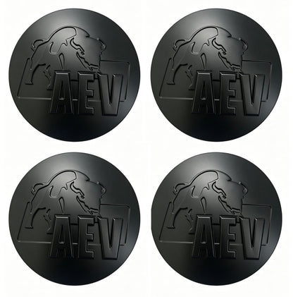 Wheel Center Cap Matte Black AVE 20404- Cap Hub Cap 4.875",4PCS
