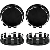 Glossy Black M060-B Wheel Rim Center Hub Cap 60mm/2.25'' Compatible with Mitsubi