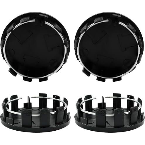 Glossy Black M060-B Wheel Rim Center Hub Cap 60mm/2.25'' Compatible with Mitsubi