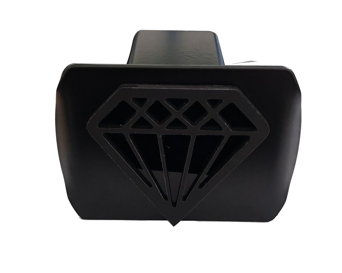 Metal Diamond Trailer Hitch Cover for 2'' Towing Rear Receiver Plug Cover SUV Pickup Trucks