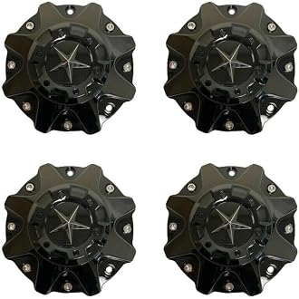 1pc Glossy Black Wheel Center Cap Hub Cap ER038 ForDFD Wheels Texas Lone Star ER