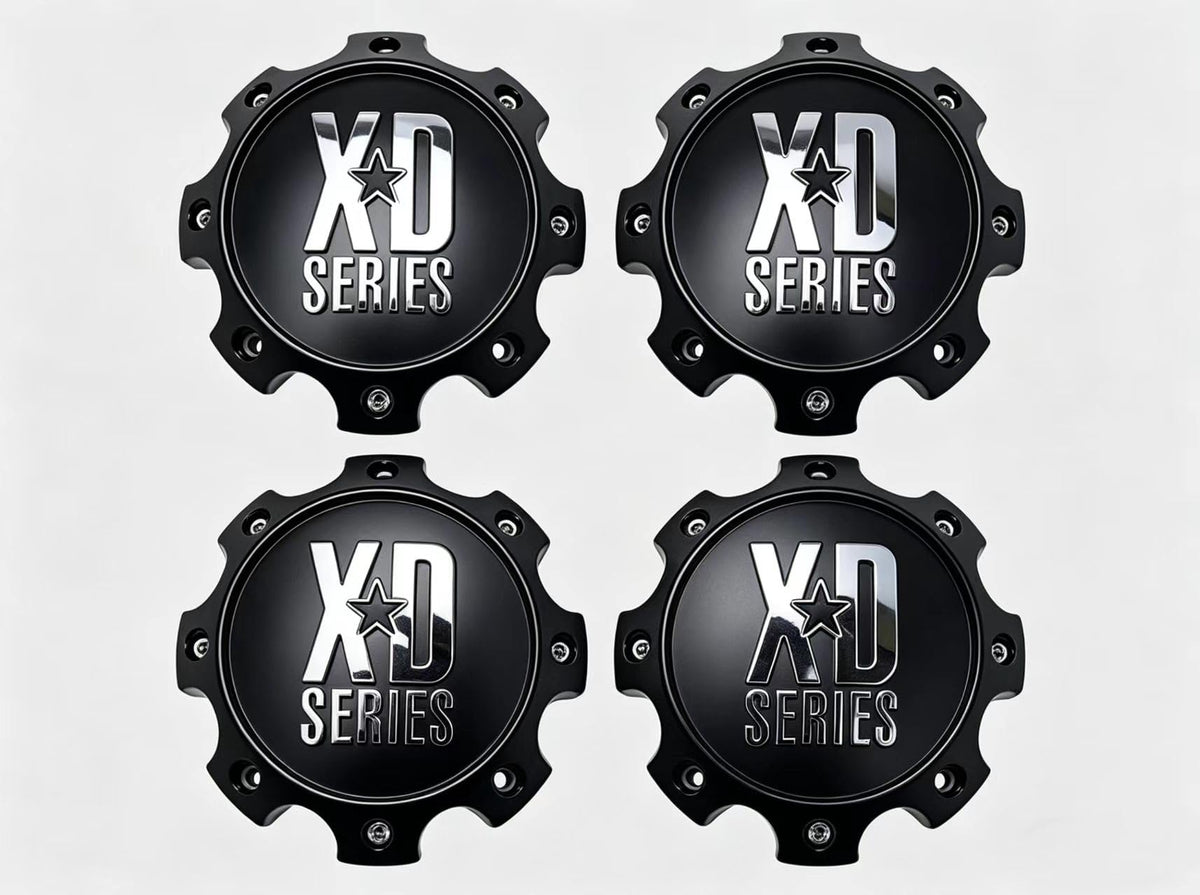 Matte Black Wheel Center Cap C1079L170SB-H42 for XD Series Hub Cap 4PC