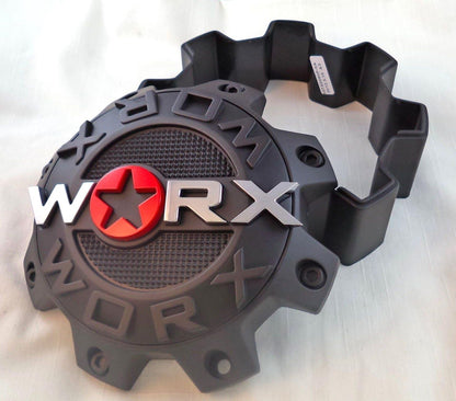 WRX-8808LSB / Worx Alloy 8-Lug Satin Black Bolt On Center Cap