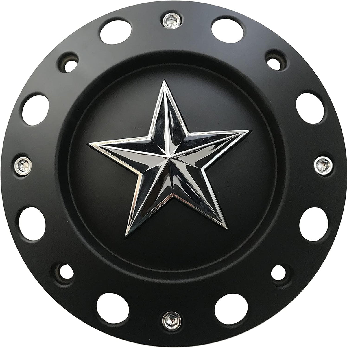 Wheel Center Cap KMC XD Series Rockstar Wheel Hub Cap 1000775 Matte Black 1PC