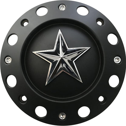 Wheel Center Cap KMC XD Series Rockstar Wheel Hub Cap 1000775 Matte Black 1PC