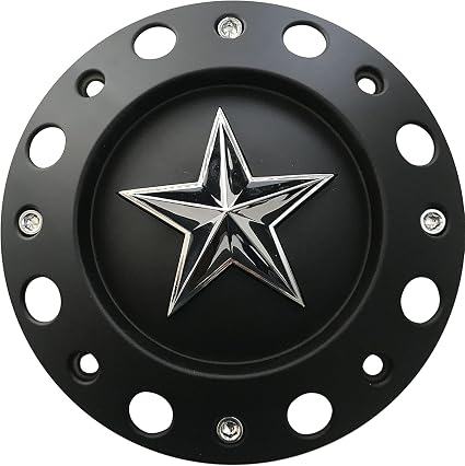 Wheel Center Cap KMC XD Series Rockstar Wheel Hub Cap 1000775 Matte Black 1PC