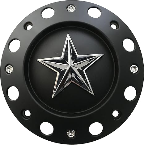 Wheel Center Cap KMC XD Series Rockstar Wheel Hub Cap 1000775 Matte Black 1PC