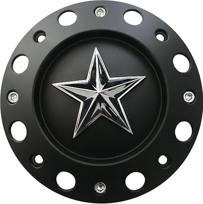 Wheel Center Cap KMC XD Series Rockstar Wheel Hub Cap 1000775 Matte Black 1PC