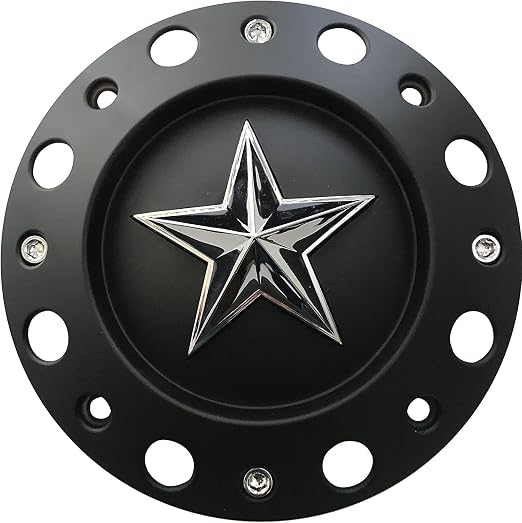 Wheel Center Cap KMC XD Series Rockstar Wheel Hub Cap 1000775 Matte Black 1PC