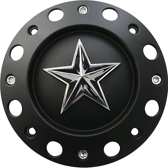 Wheel Center Cap KMC XD Series Rockstar Wheel Hub Cap 1000775 Matte Black 1PC