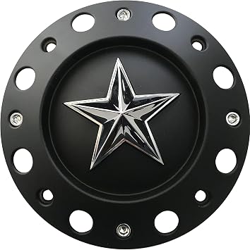Wheel Center Cap KMC XD Series Rockstar Wheel Hub Cap 1000775 Matte Black 1PC