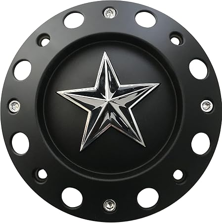 Wheel Center Cap KMC XD Series Rockstar Wheel Hub Cap 1000775 Matte Black 1PC
