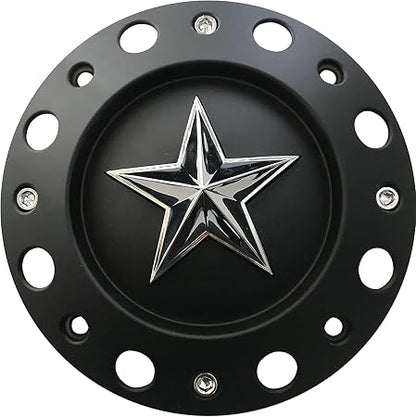 Wheel Center Cap KMC XD Series Rockstar Wheel Hub Cap 1000775 Matte Black 1PC