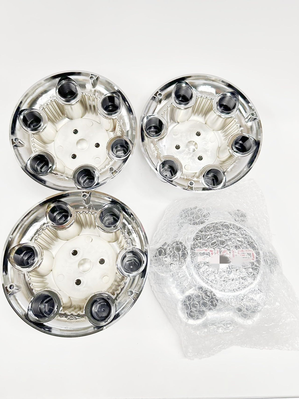 4PCS Car Chrome Wheel Cap Hub Cover 6 Lug Compatible with Safari, Sierra 1500, Savana, Yukon 9596662, 20941992 G006