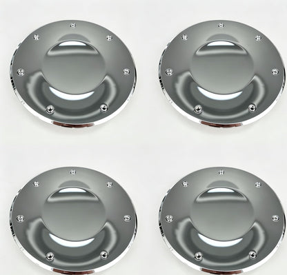 4pcs Chrome Wheel Center Cap Hub Cover 9593653 for Cadillac CTS Silver 16" Wheel